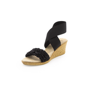Carolina Wedge Sandal-Onyx