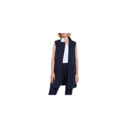 Vivienne Ponte Sleeveless Long Vest-True Navy