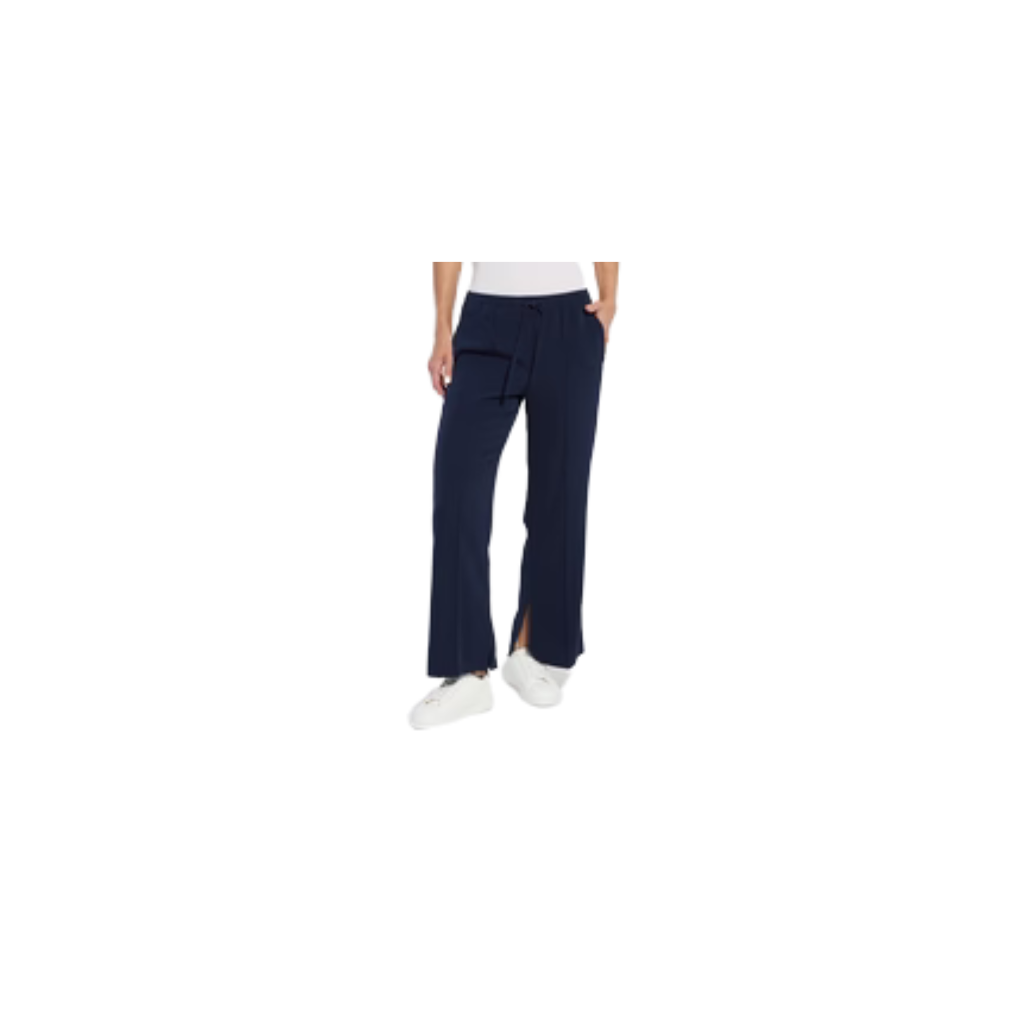 Genevieve Drawstring Trouser-True Navy
