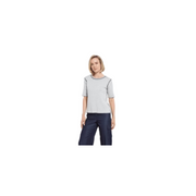 Odessa Reversible Knit Short Sleeve Tee-Navy/Grey