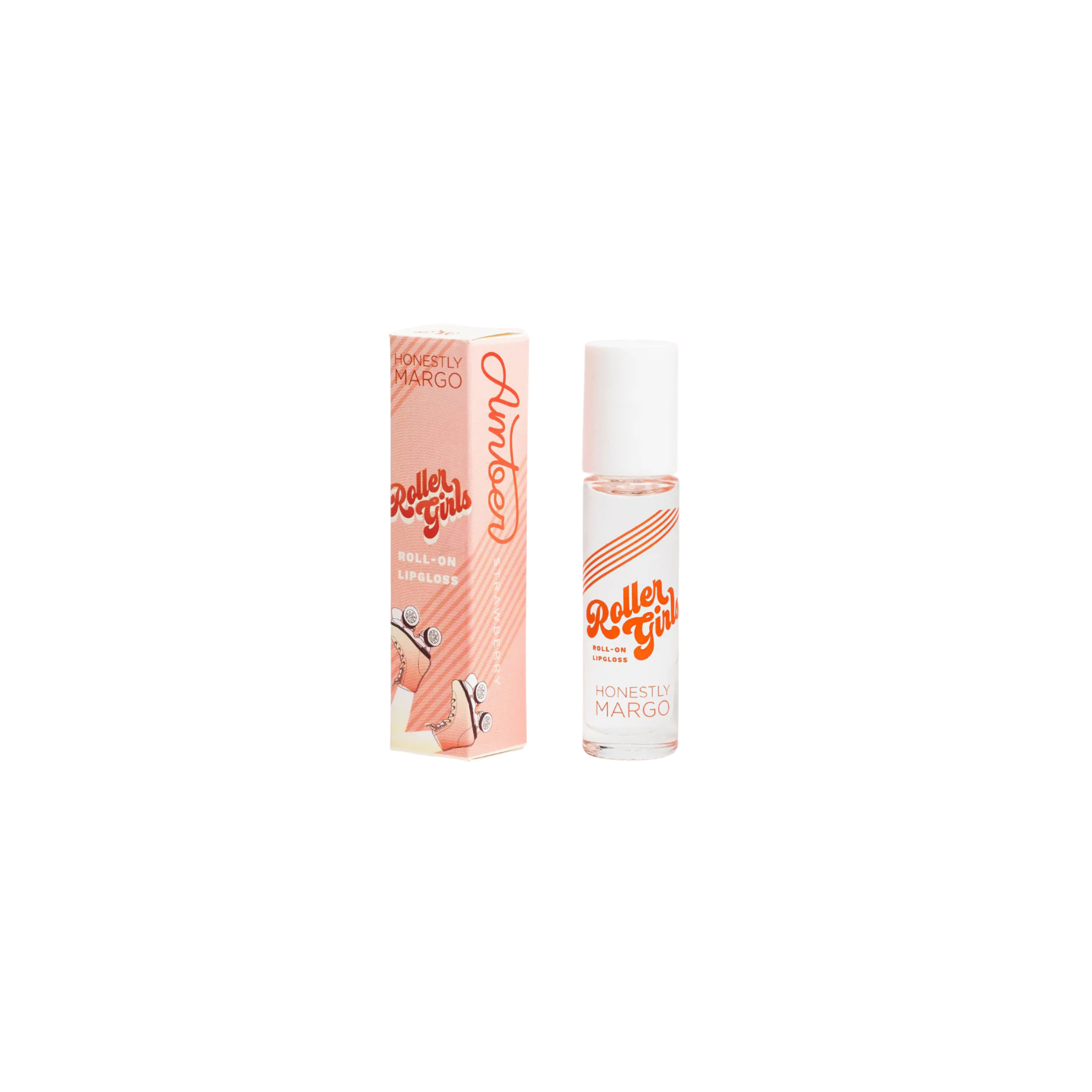 Roller Girls Roll-on Lip Gloss-Strawberry Amber