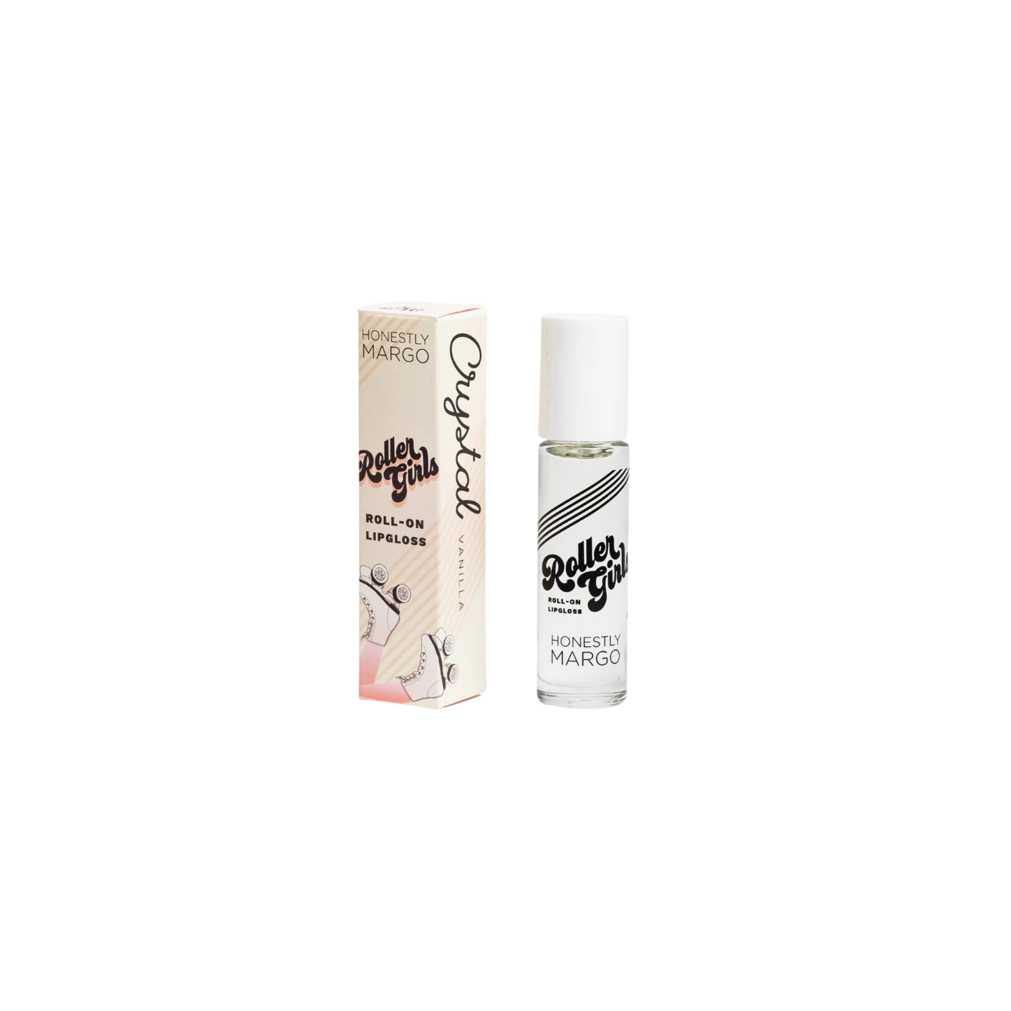 Honestly Margo Roller Girls Roll-on Lip Gloss-Vanilla Crystal