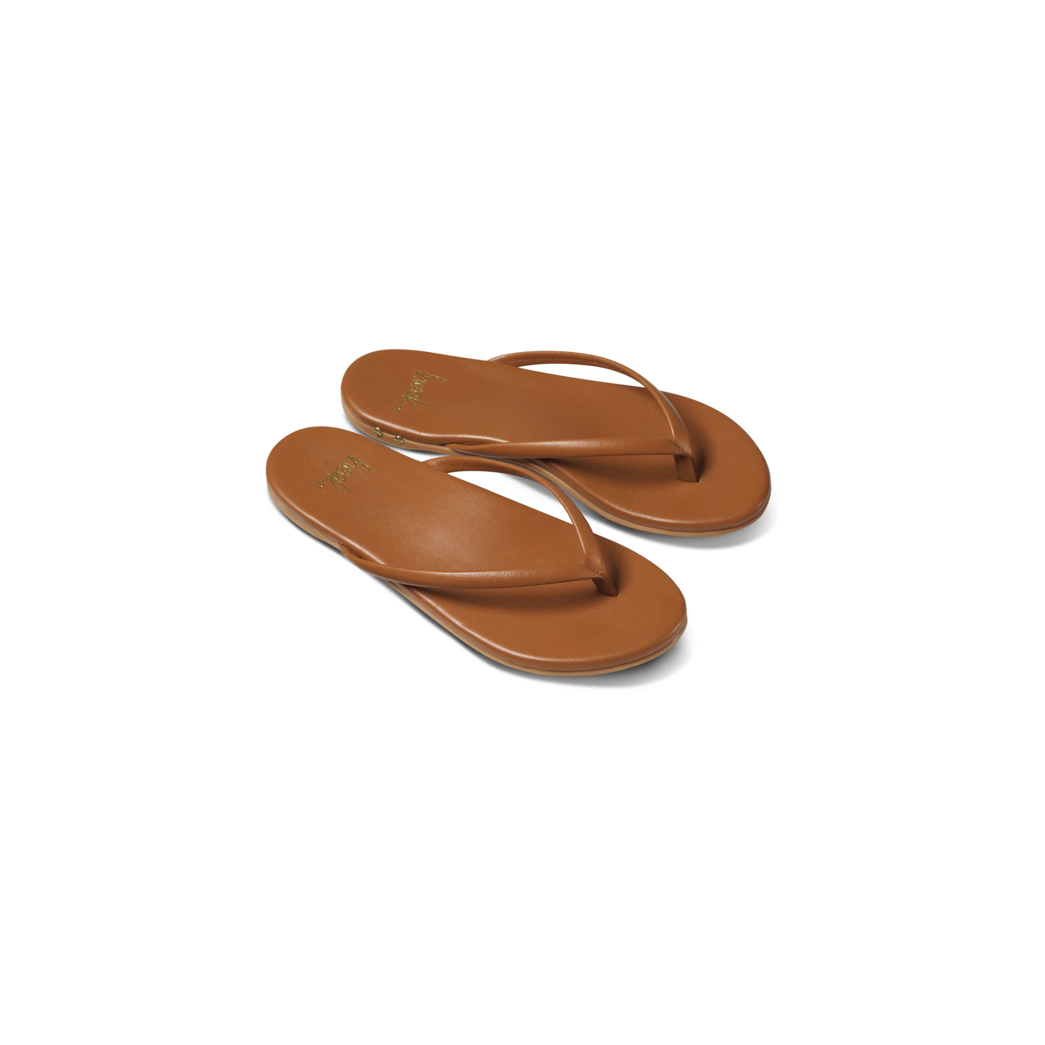 Sunbeam Leather Flip Flop Sandal -Tan