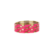 Budhagirl Pink Veda Bangles (Set of 6)