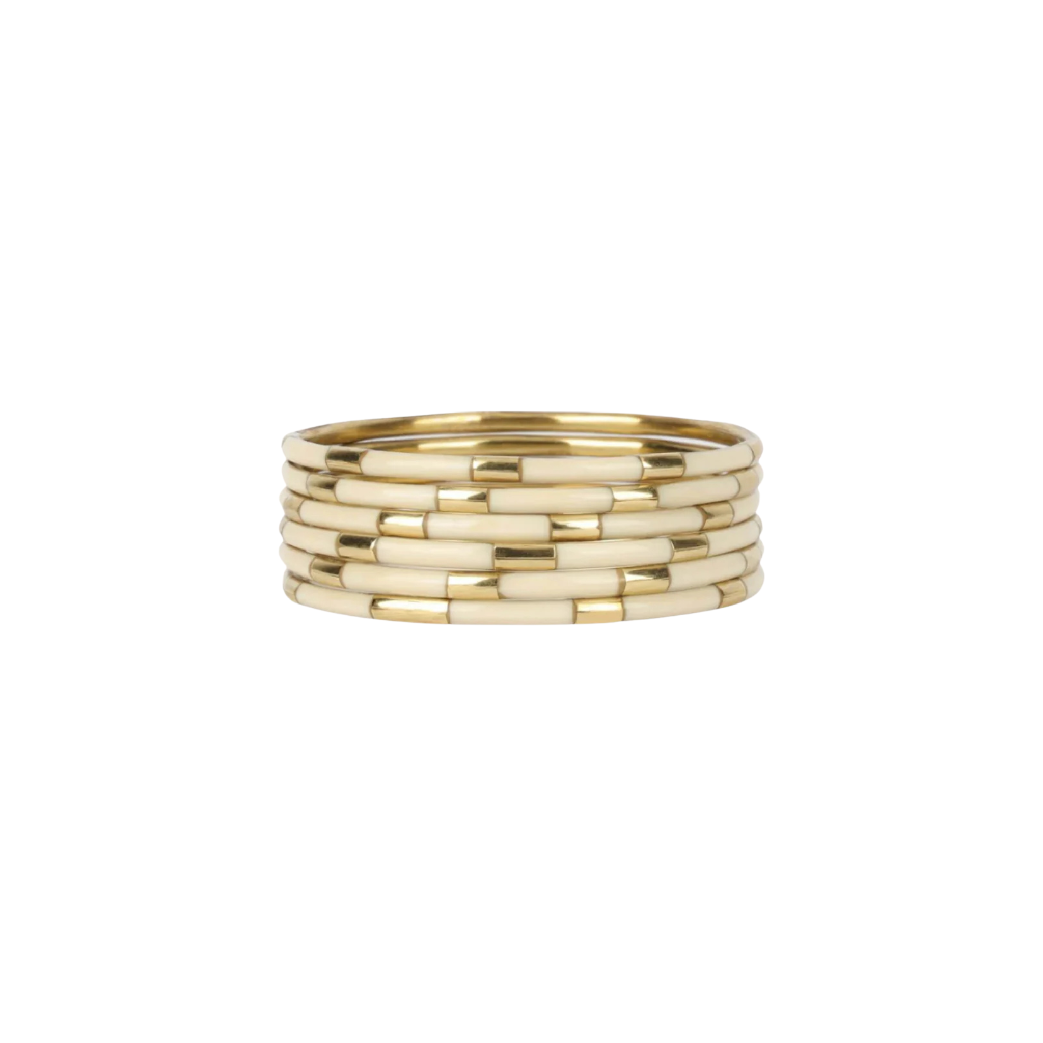 Budhagirl Ivory Veda Bangles (Set of 6)