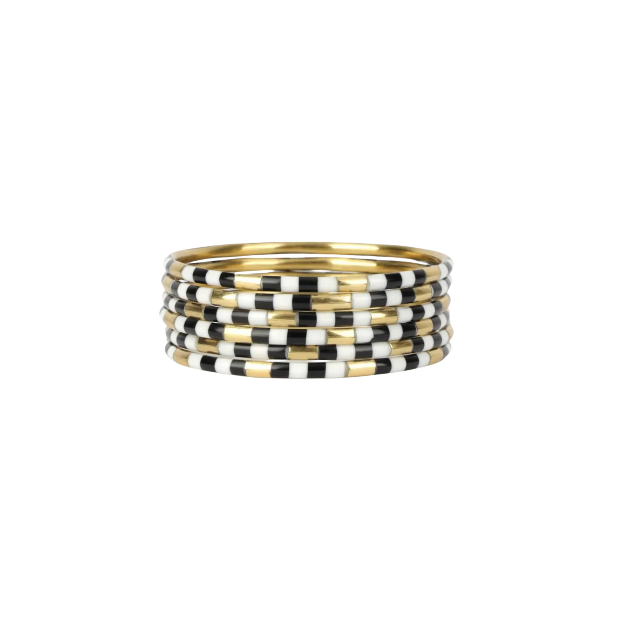 Budhagirl Black Veda Bangles (Set of 6)