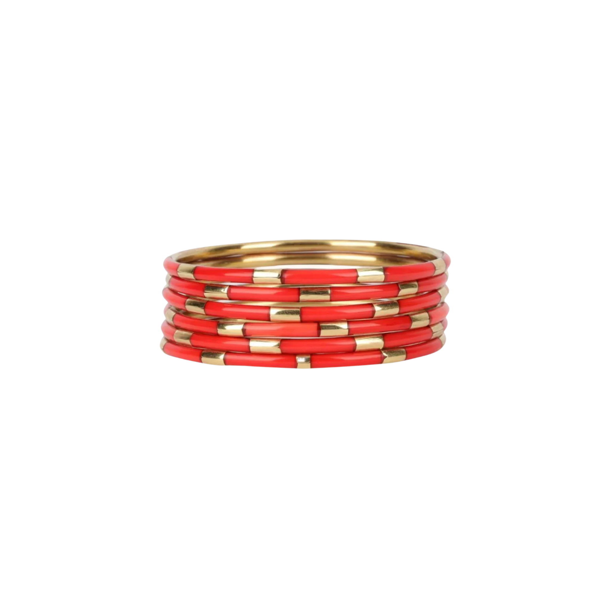 Budhagirl Coral Veda Bangles (Set of 6)