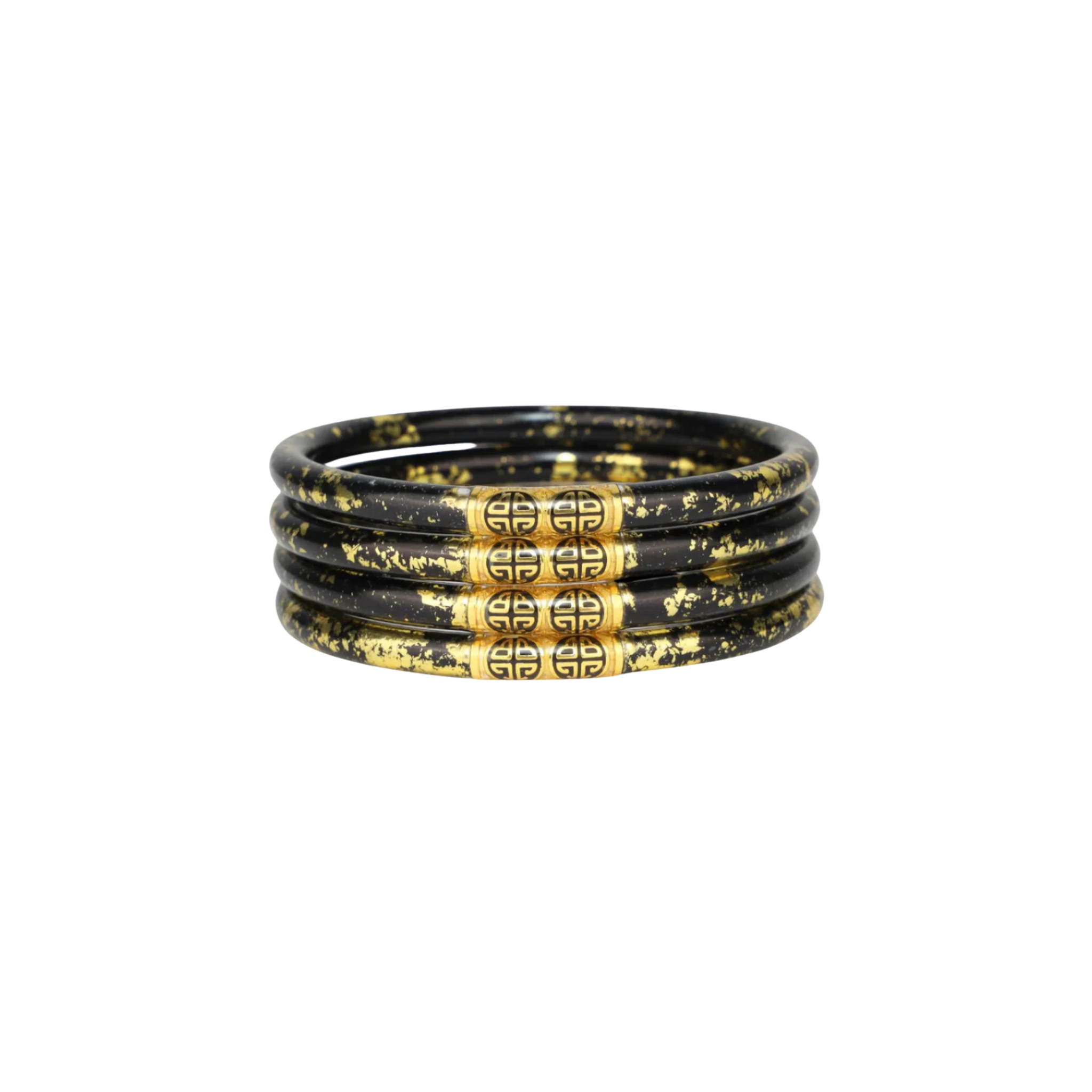 Budhagirl Koi Noir All Weather Bangles (Set of 4) Large