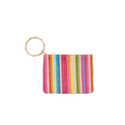 Bracelet Pouch-Bright Raffia Clutch Bag
