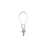 Wristlet Keychain-Pink Leather Loop