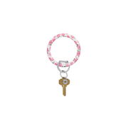 Silicone Big O Key Ring-Fifty States Pink