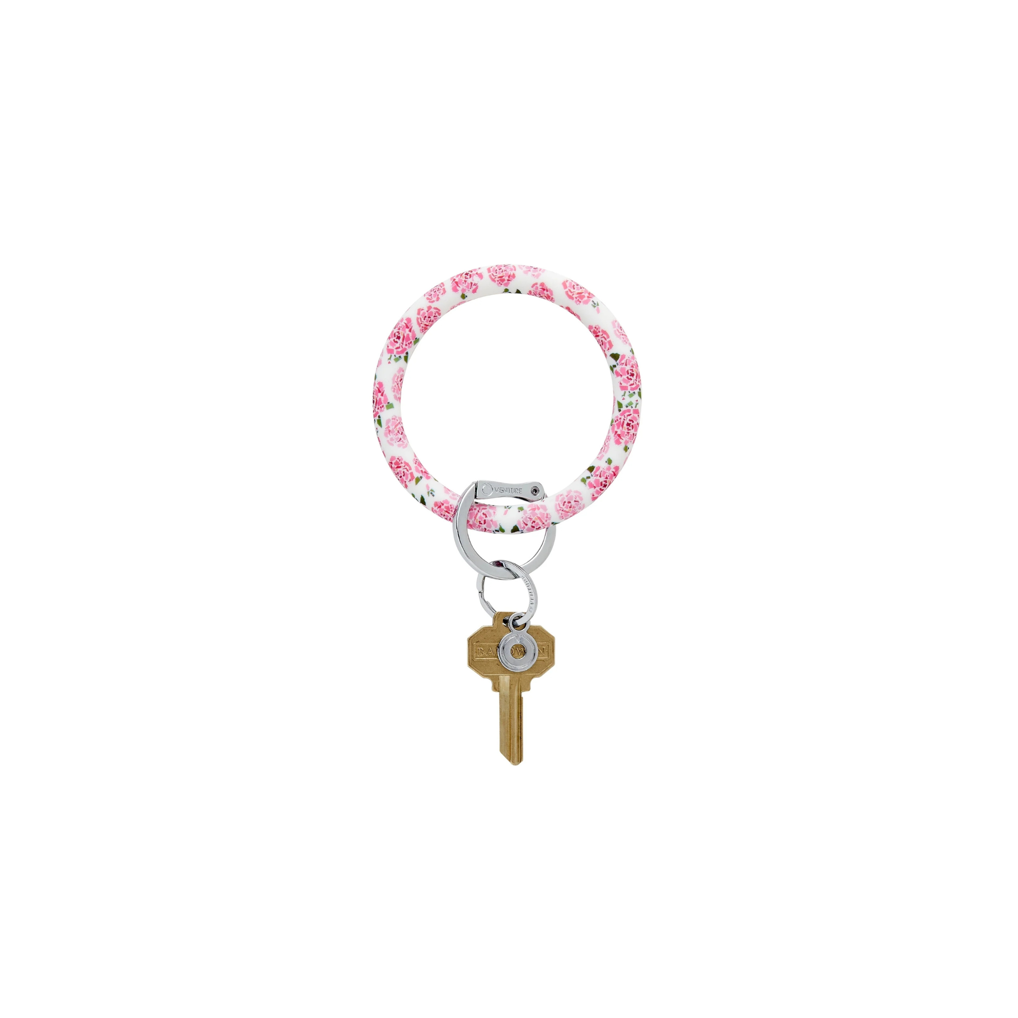 Silicone Big O Key Ring-Fifty States Pink