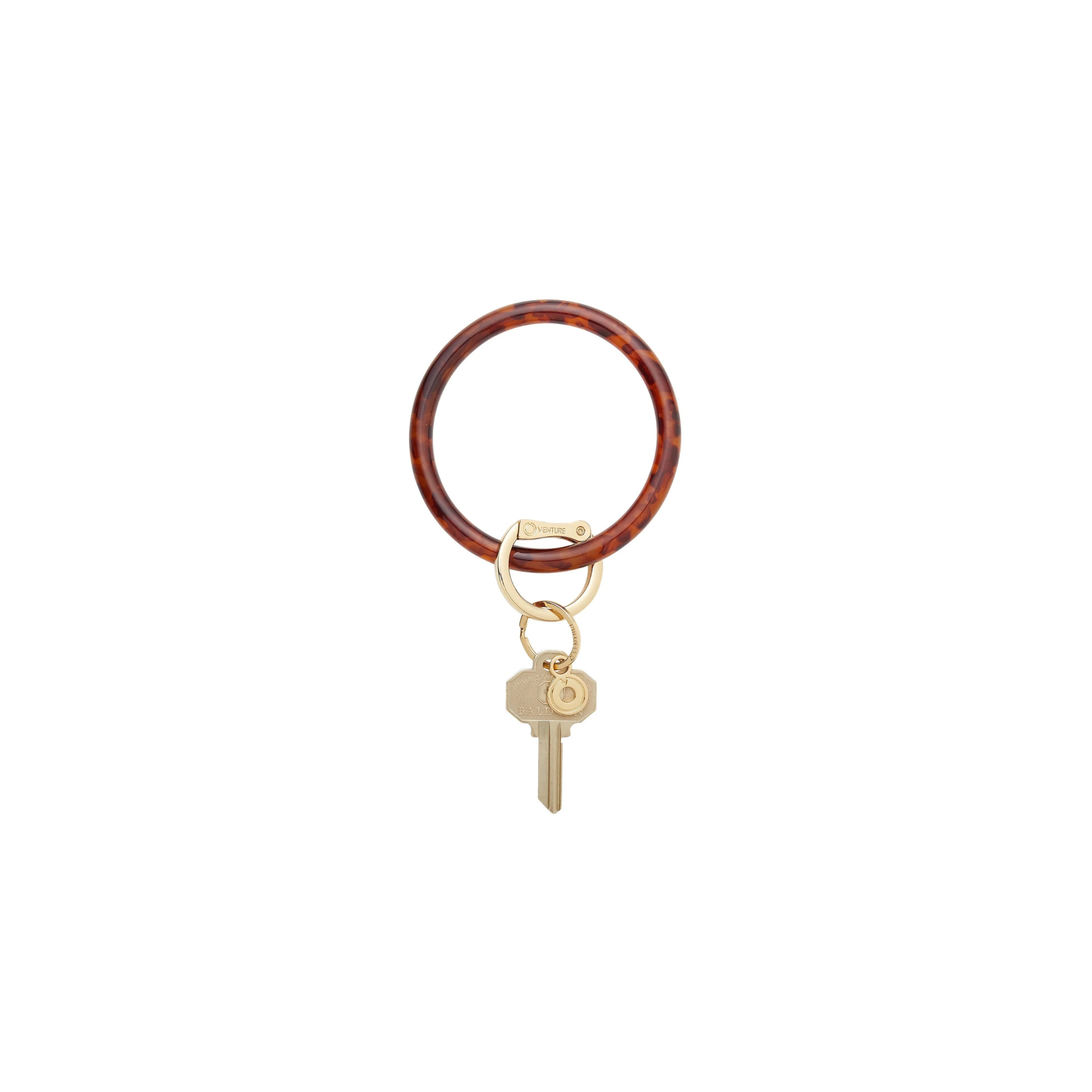 Resin Big O Key Ring -Tortoise