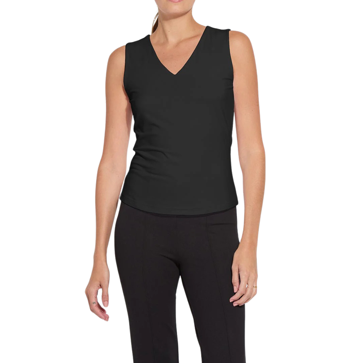 Lysse Essential V-Neck Shell -Black