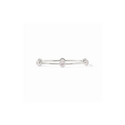 Milano Luxe Bangle-Iridescent Clear Crystal/Silver