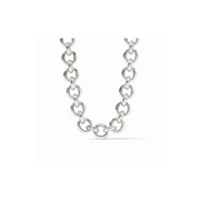 Cannes Link Necklace-Silver
