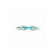 Cannes Demi Cuff-Turquoise Blue/Silver