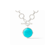Honeybee Statement Necklace-Turquoise/Silver