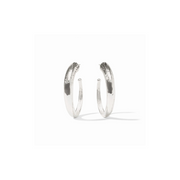 Hammered Hoop-Silver L