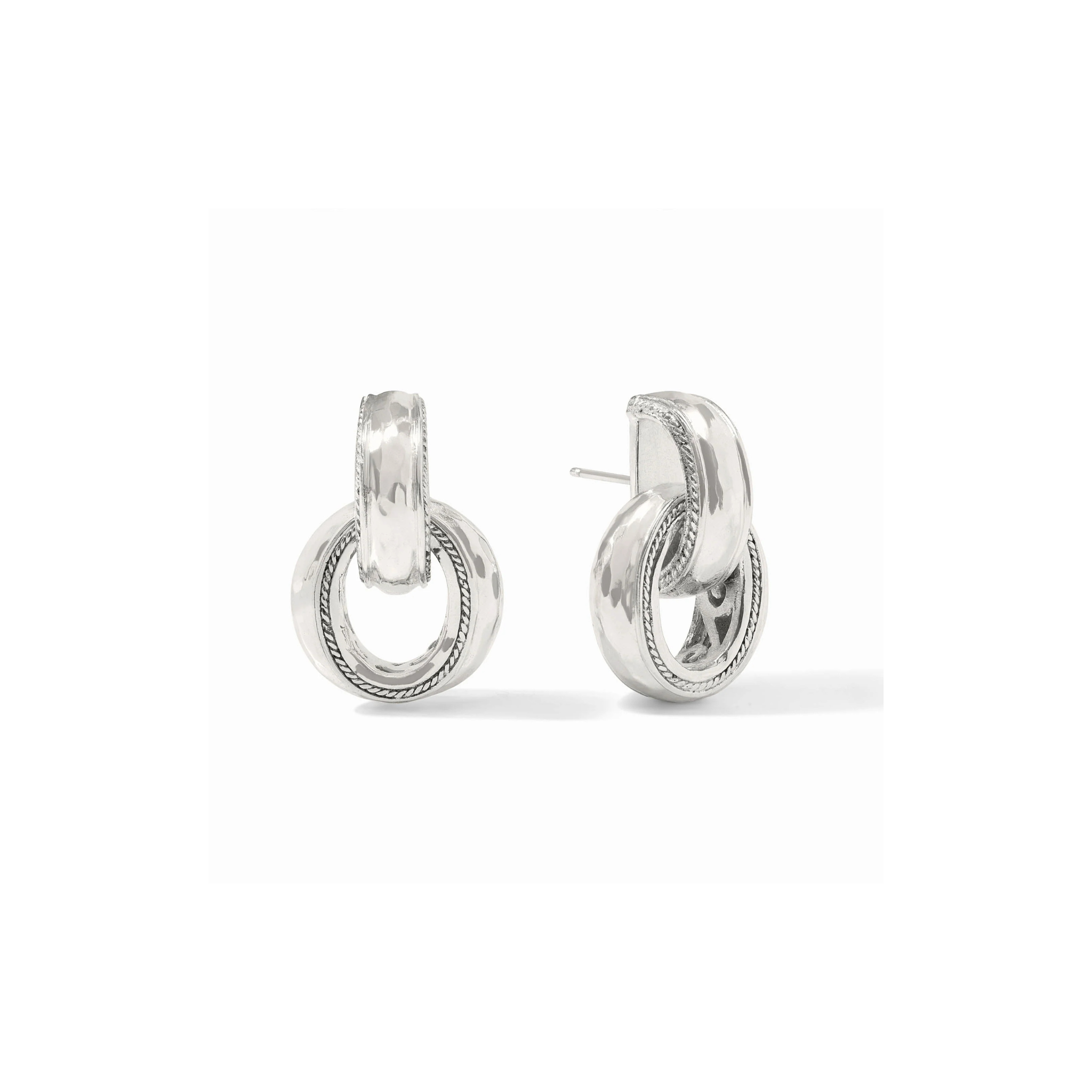 Cannes Doorknocker Earring-Silver