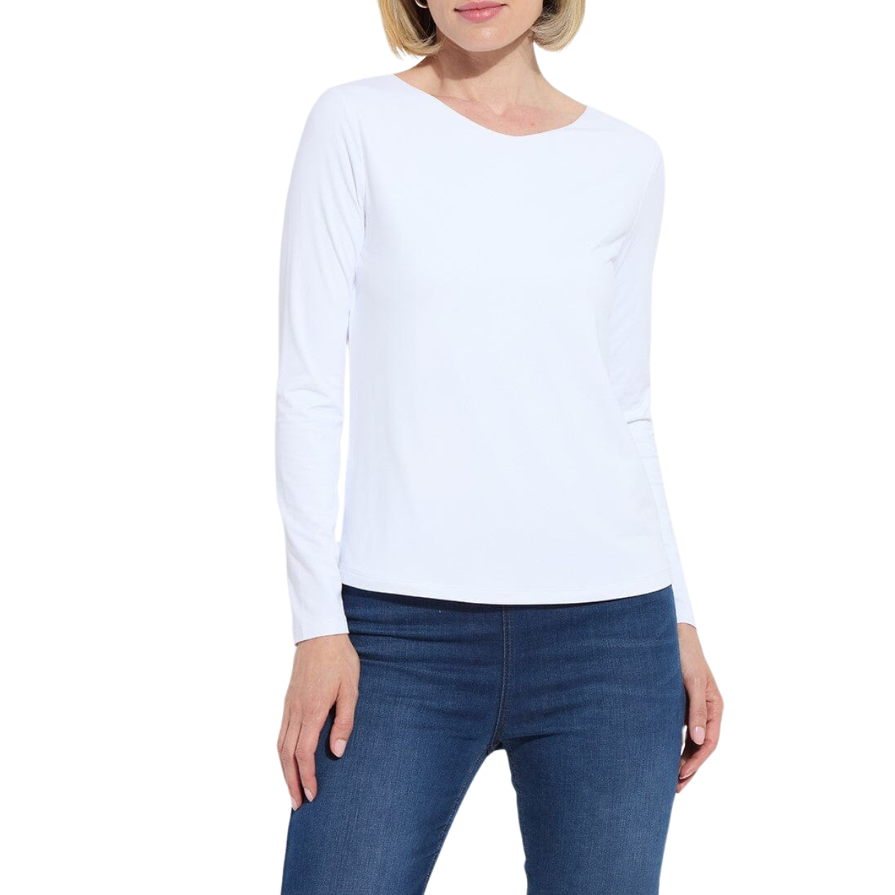 Lysse Lyssential Long Sleeve Top -White
