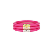 Budhagirl Three Kings All Weather Bangles -Epic Pink Large