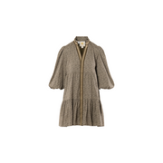 Emily McCarthy Sadie Dress -Green Tonal Monogram