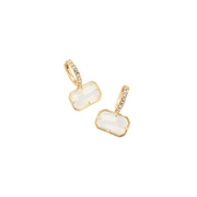 White Hall Earrings -White
