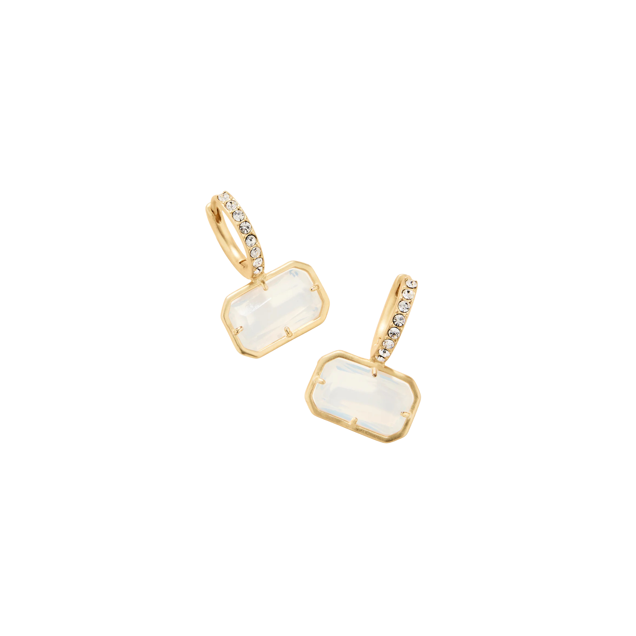 White Hall Earrings -White