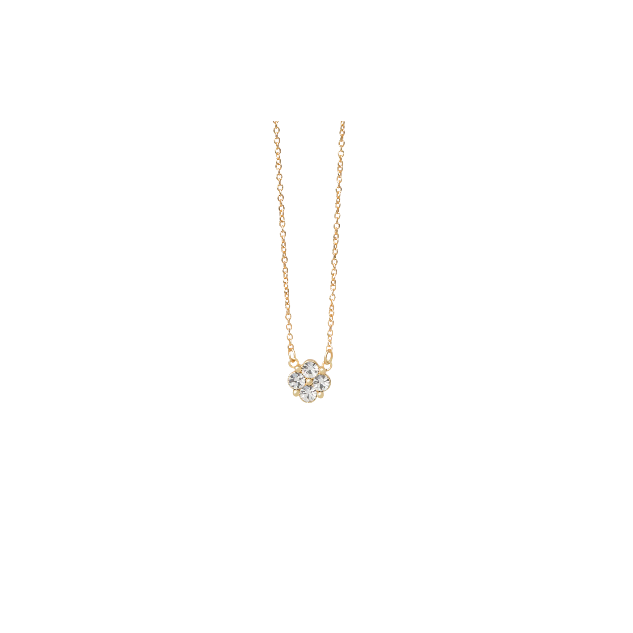 Sea La Vie Necklace -Blessed Crystal Clover Gold