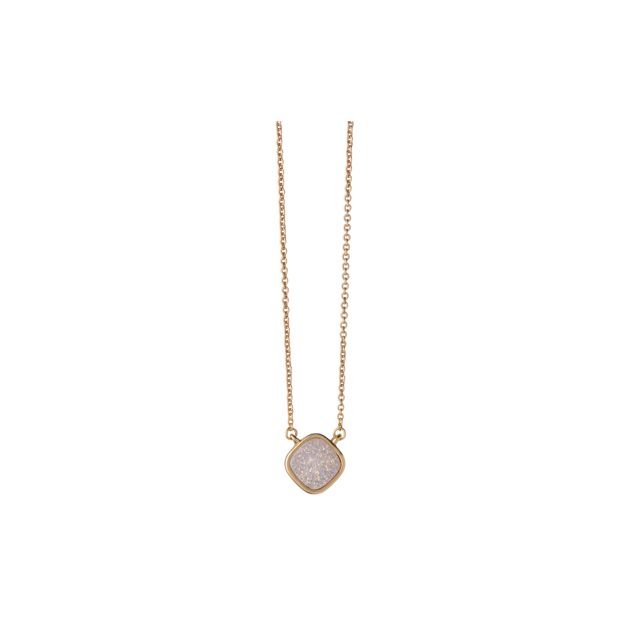 Sea La Vie Druzy Necklace-18" Breathe/Cream Druzy
