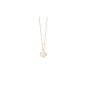 Sea La Vie to the Moon Back Reversible Necklace-Gold
