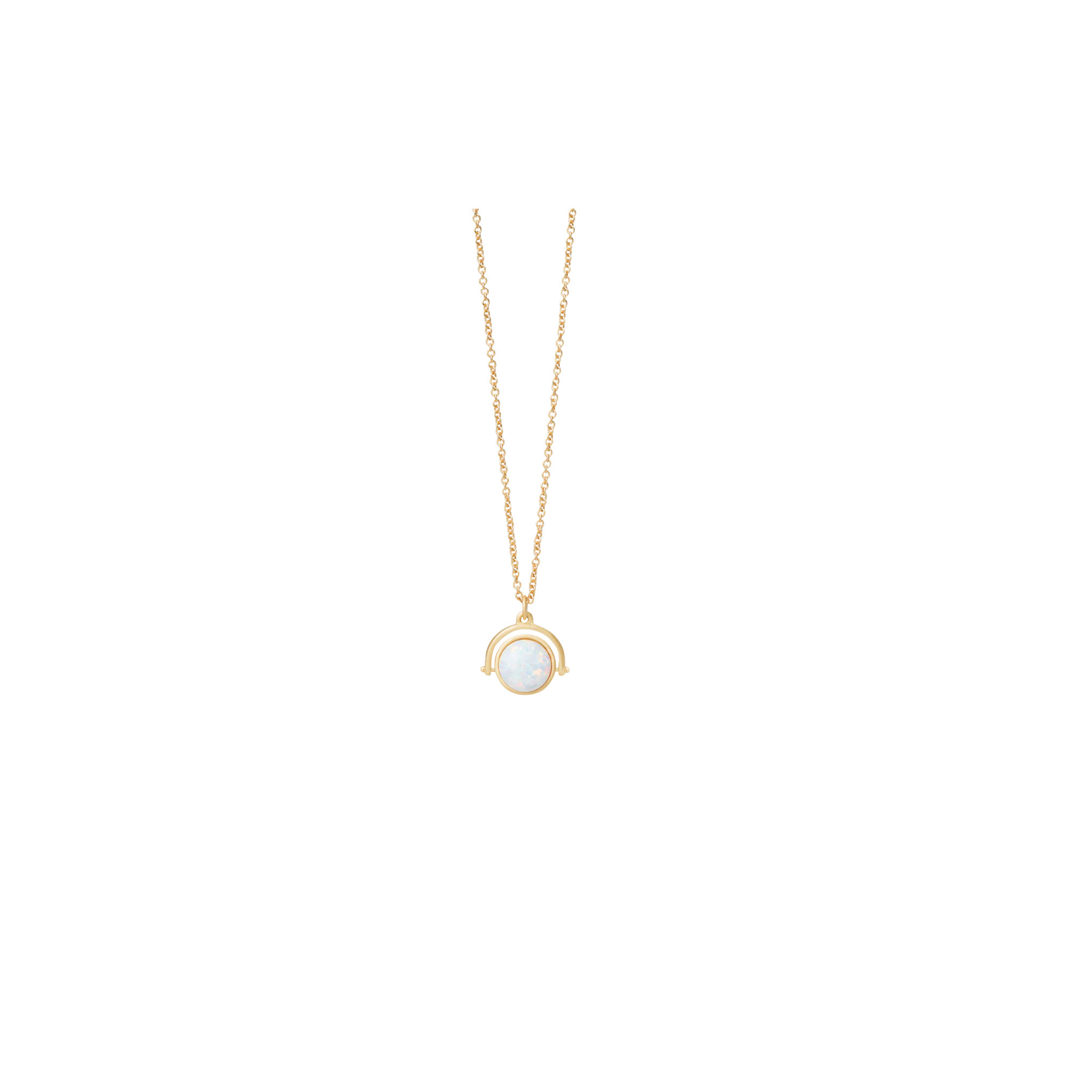 Sea La Vie to the Moon Back Reversible Necklace-Gold