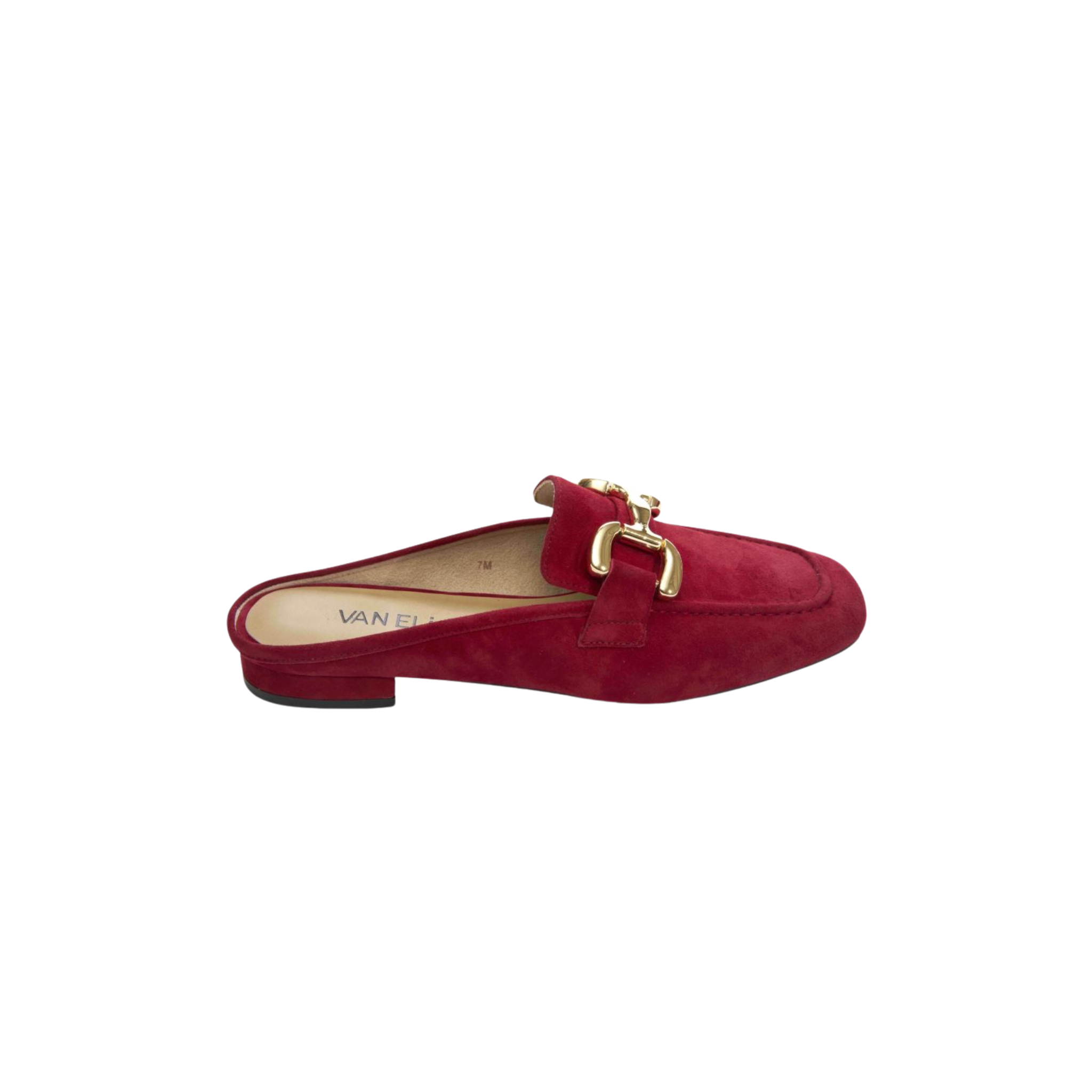 Shaine Mule -Red Suede