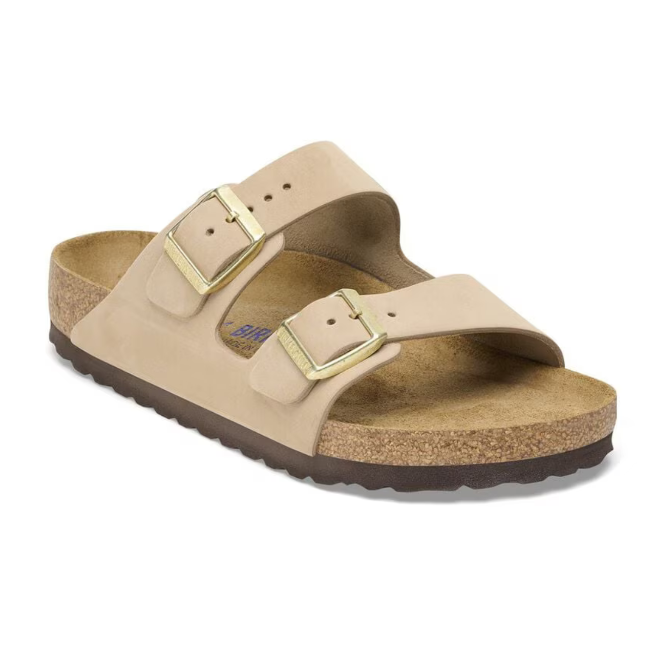 Birkenstock Arizona Soft Footbed Nubuck Leather -Sandcastle