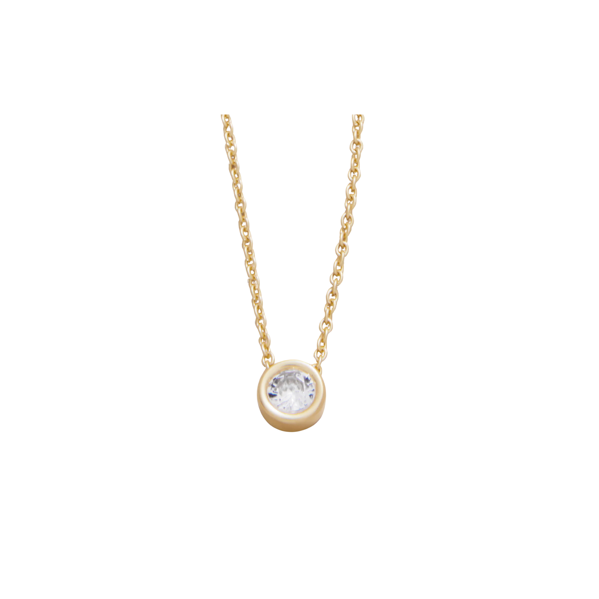 SLV Necklace 18" Ray of Hope/Gem -Gold