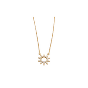 SLV Necklace 18" Sunshine/Sun -Gold