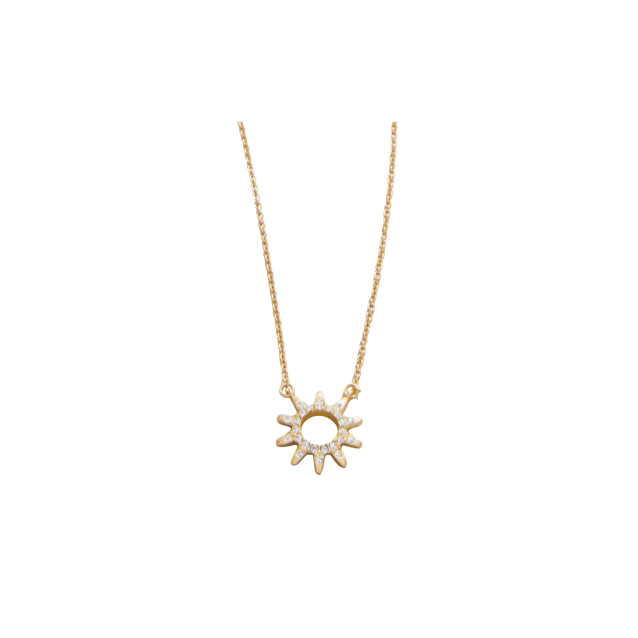 SLV Necklace 18" Sunshine/Sun -Gold