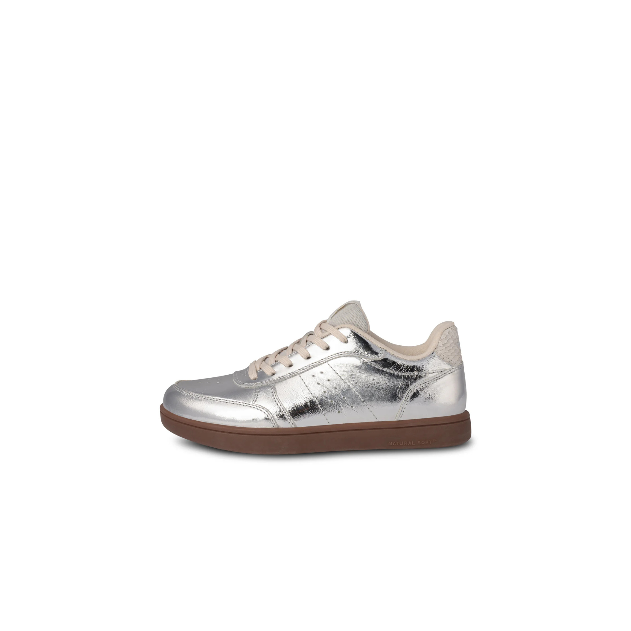 Bjork Leather Sneaker-Silver