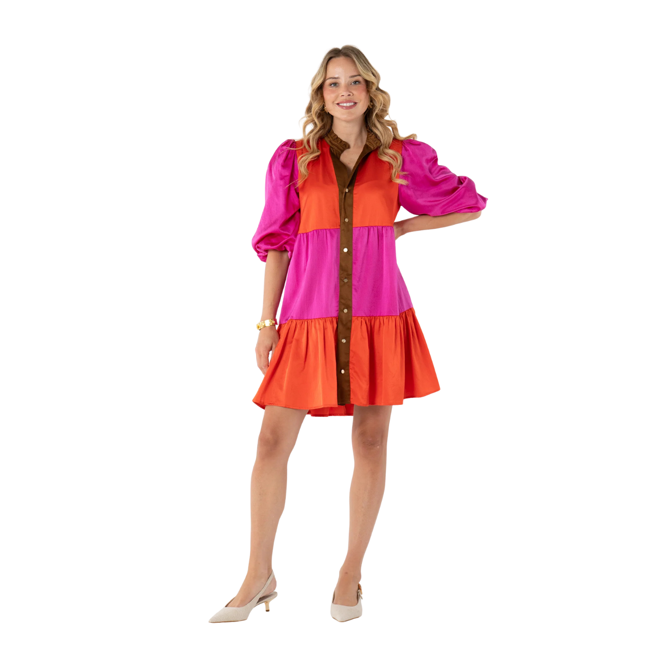 Emily McCarthy Sadie Dress -Venetian Colorblock