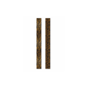 Hand Stitched Silk Scarfette -Tiger Jacquard