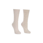 Barefoot Dreams CozyChic 2 Pair Sock Set -Stone Multi
