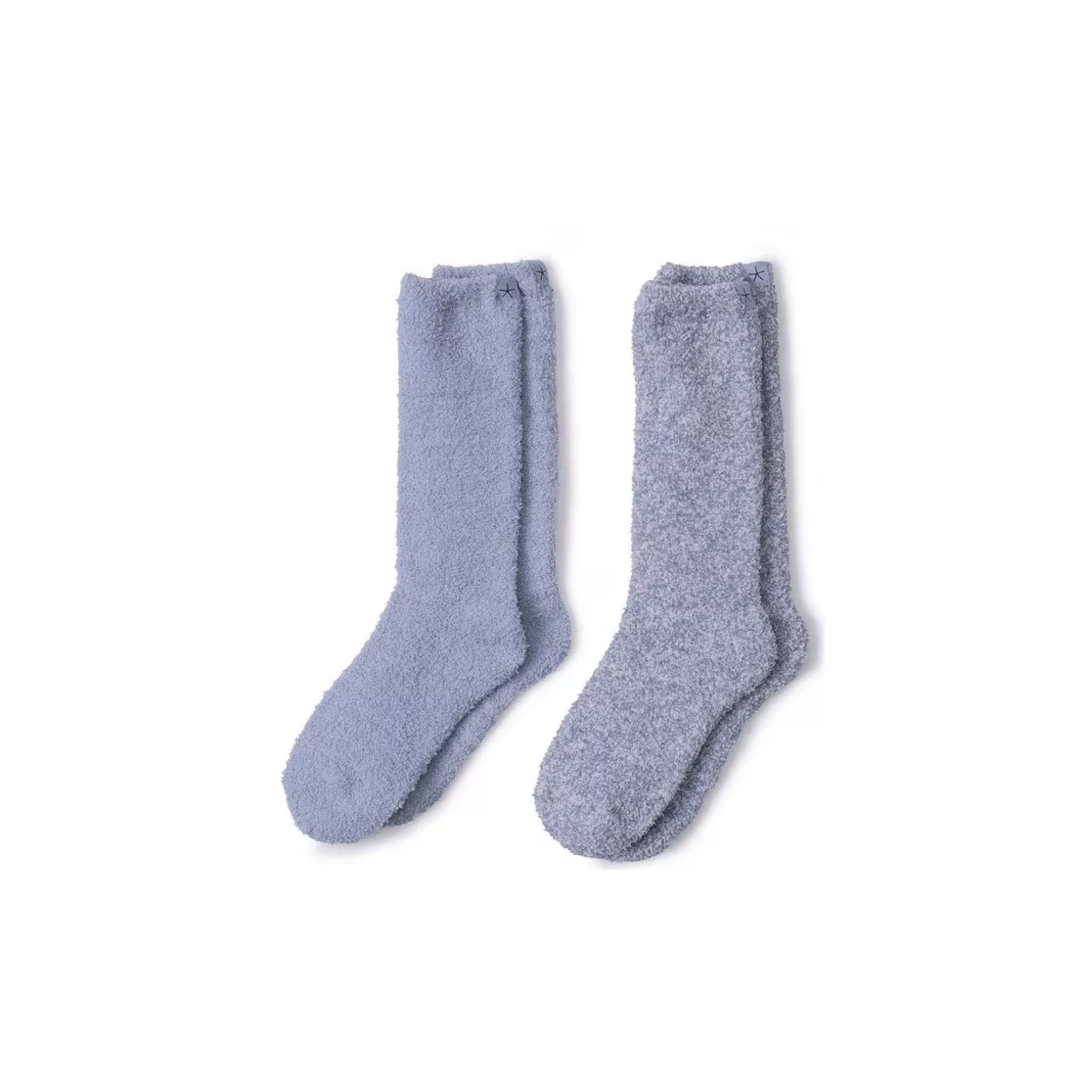 Barefoot Dreams CozyChic 2 Pair Sock Set -Snow Drop Multi