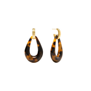 Carnaby Doorknocker Earring-Tortoiseshell (OS)