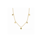 Rainbow Delicate Charm Necklace-Shades of Jade (OS)