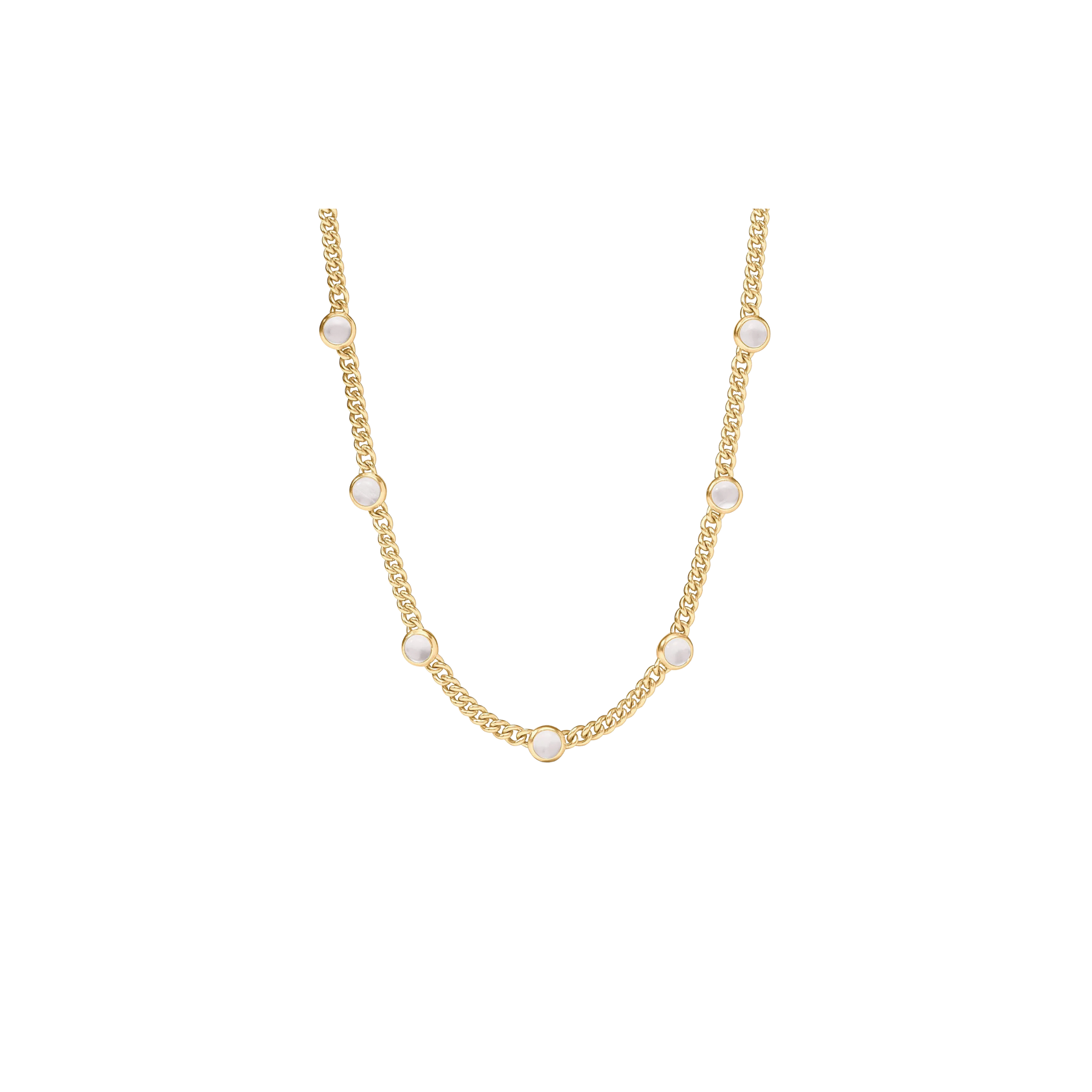 Dolce Delicate Station Necklace-Iridescent Clear Crystal (OS)