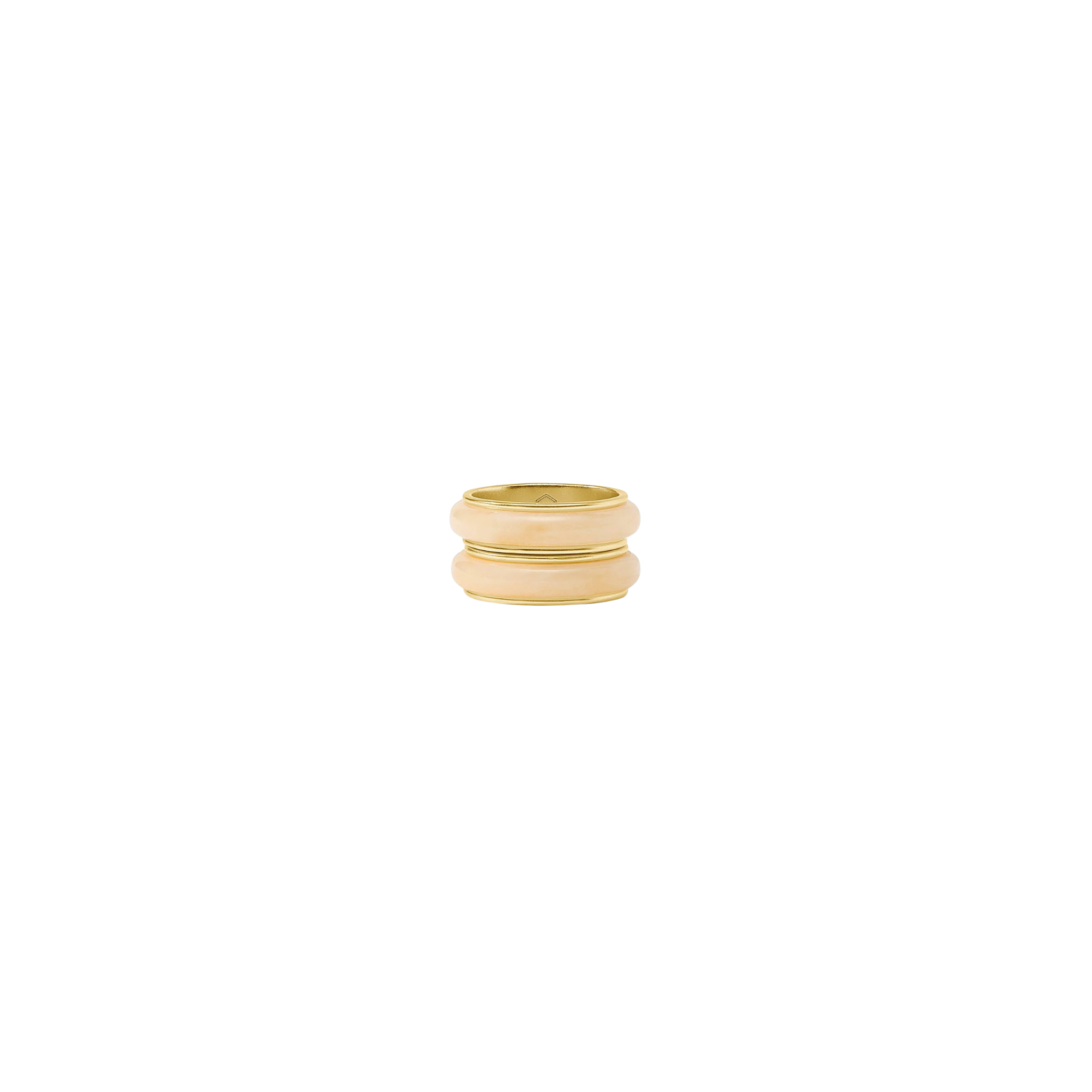 Carnaby Duet Ring Set of 2- Ivory Size 7