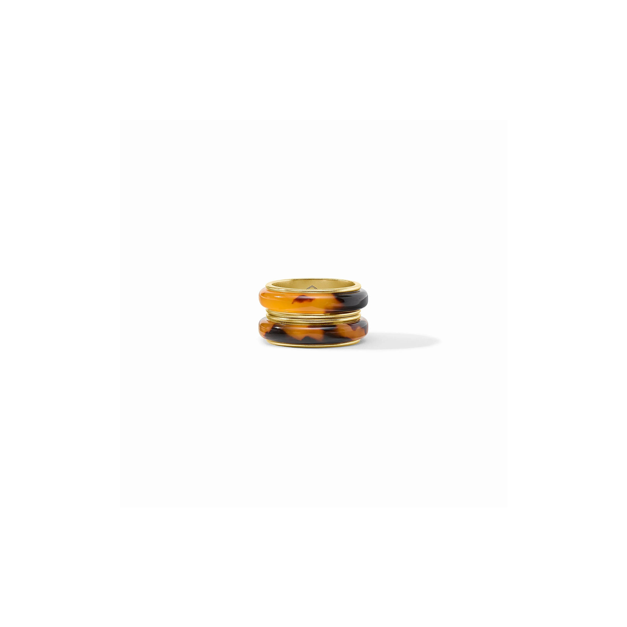 Carnaby Duet Ring Set of 2- Tortoiseshell Size 7