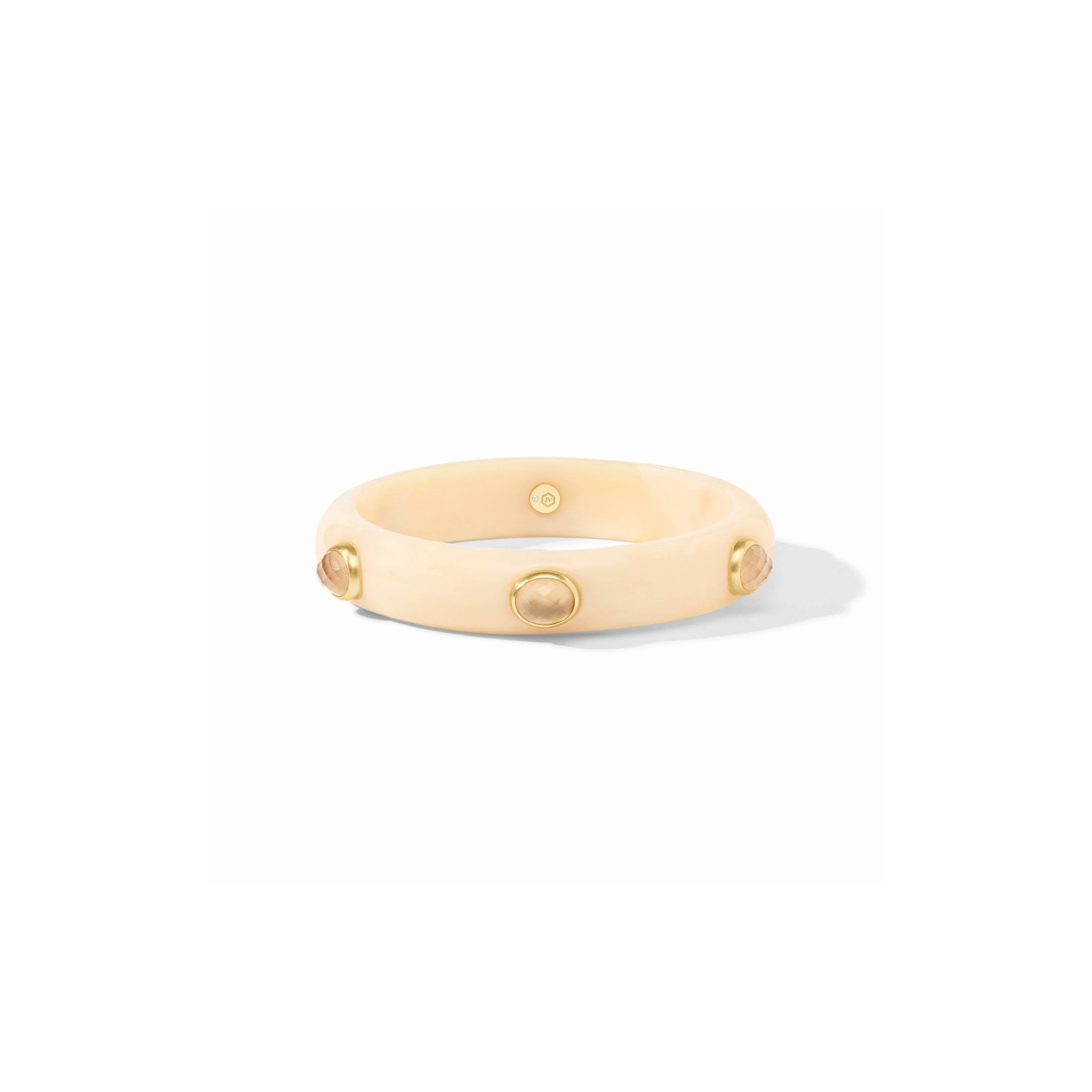 Carnaby Stone Bangle-Ivory (Med)