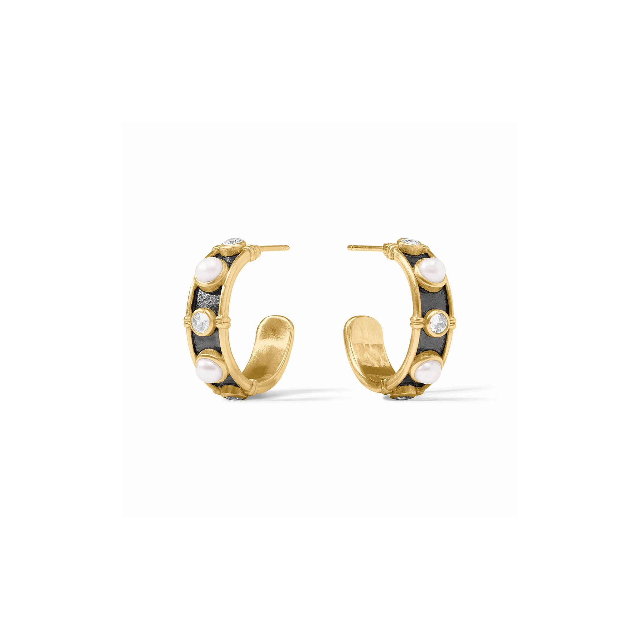 Tribeca Hoop Earring-Pearl (SM)